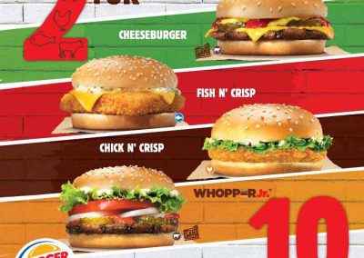 Burger King Mix And Match For RM10