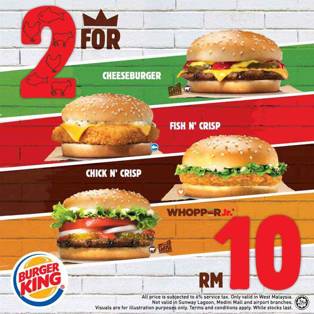 Burger King Mix And Match For RM10 foodcv